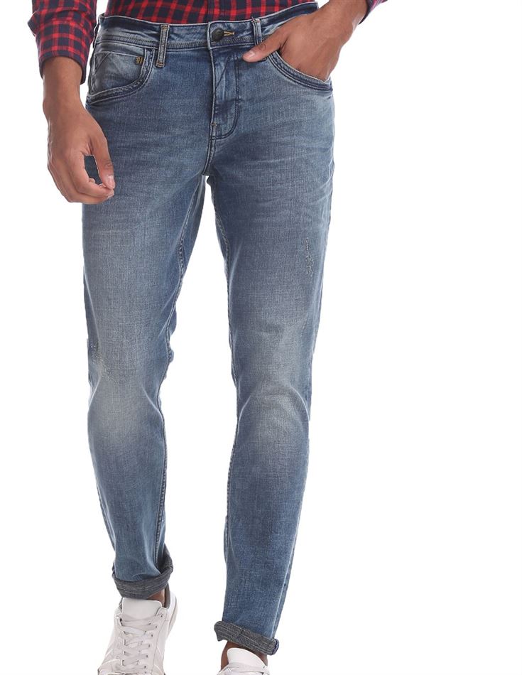 Ed Hardy Men Casual Wear Solid Jeans